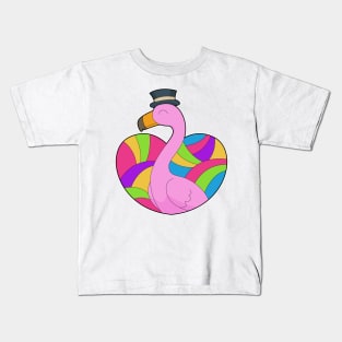 Flamingo Heart Kids T-Shirt